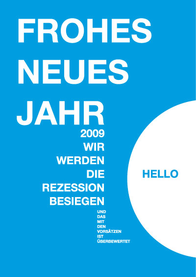 Grafik Frohes Neues Jahr 2009