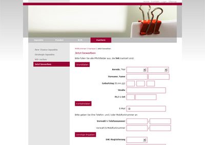 Grafik inpunkto Bewerbung