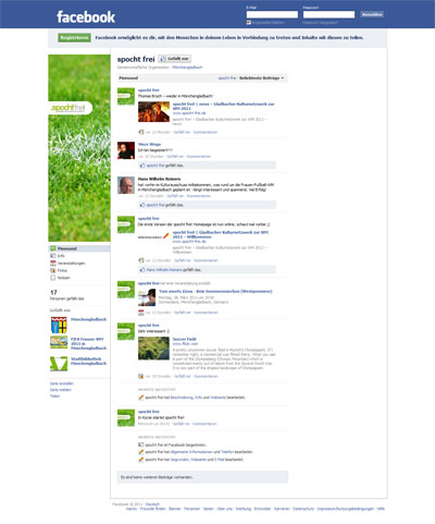 Grafik spochtfrei! Facebook